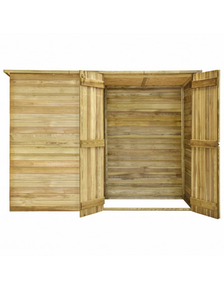 Ripostiglio da Giardino 232x110x170 in Legno di Pino Impregnato