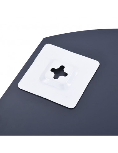 Specchio da Parete con Mensola 30x50 cm in Vetro Temperato