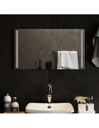 Specchio da Bagno con Luci LED 70x40 cm
