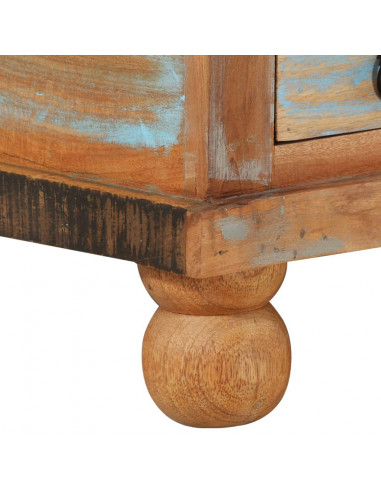 Tavolino da Salotto in Legno di Recupero 70x70x38 cm