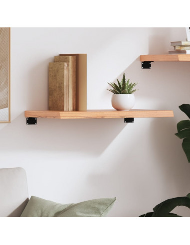 Ripiano Muro Marrone 60x40x(2-4) cm Massello Rovere Trattato