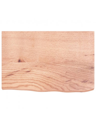 Ripiano Muro Marrone 60x40x(2-4) cm Massello Rovere Trattato