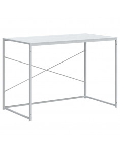 Scrivania per Computer Bianca 110x60x70 cm in Truciolato 2