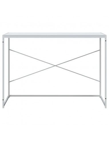 Scrivania per Computer Bianca 110x60x70 cm in Truciolato