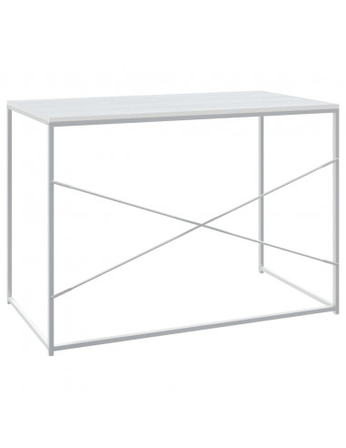 Scrivania per Computer Bianca 110x60x70 cm in Truciolato