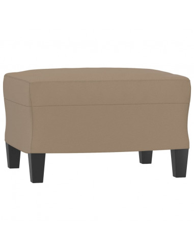 Set di Divani 3 pz con Cuscini Cappuccino in Similpelle