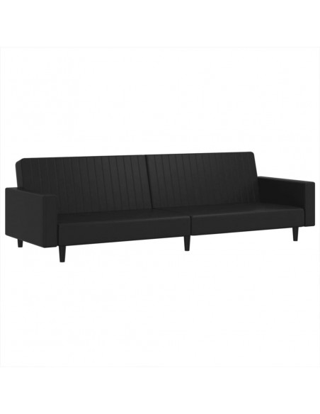 Set di Divani 2 pz Nero in Similpelle
