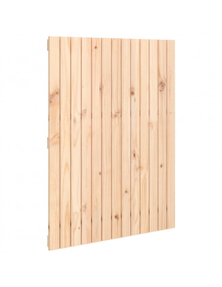 Testiera da Parete 82,5x3x110 cm in Legno Massello di Pino