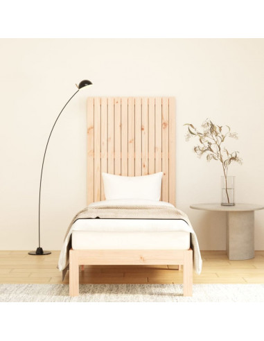 Testiera da Parete 82,5x3x110 cm in Legno Massello di Pino