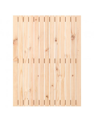 Testiera da Parete 82,5x3x110 cm in Legno Massello di Pino