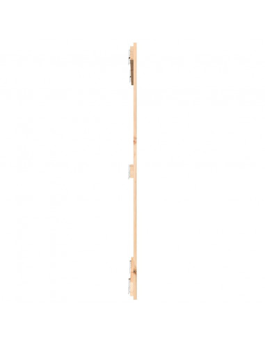 Testiera da Parete 82,5x3x110 cm in Legno Massello di Pino