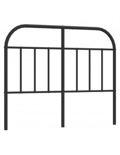 Testiera in Metallo Nero 120 cm 2