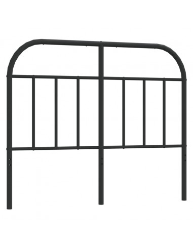 Testiera in Metallo Nero 120 cm