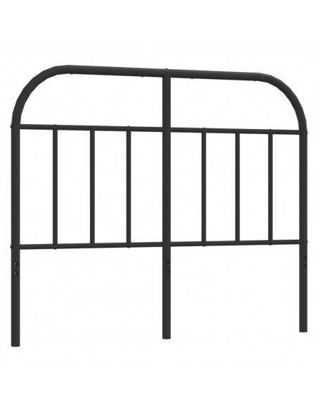Testiera in Metallo Nero 120 cm