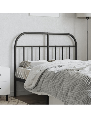 Testiera in Metallo Nero 120 cm