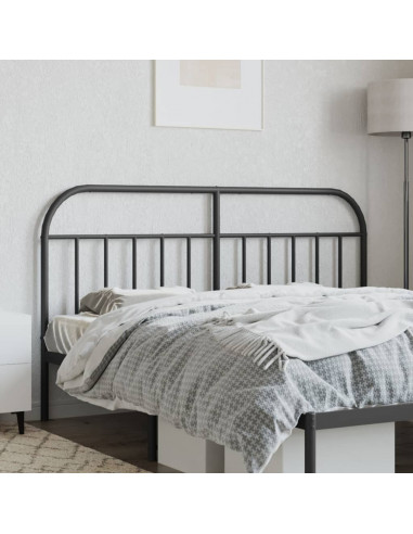 Testiera in Metallo Nero 160 cm