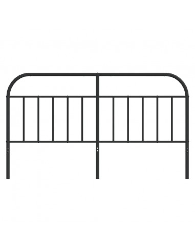 Testiera in Metallo Nero 160 cm