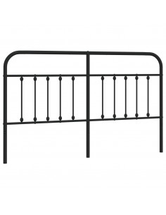 Testiera di Ricambio in Metallo Nero 160 cm 2