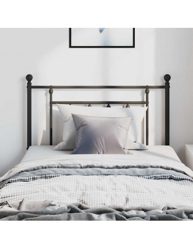 Testiera in Metallo Nero 100 cm