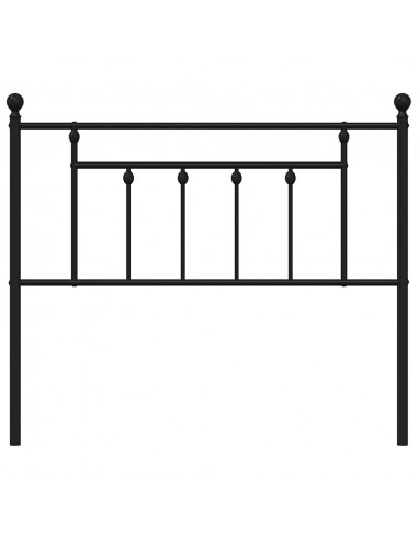 Testiera in Metallo Nero 100 cm