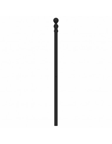 Testiera in Metallo Nero 100 cm