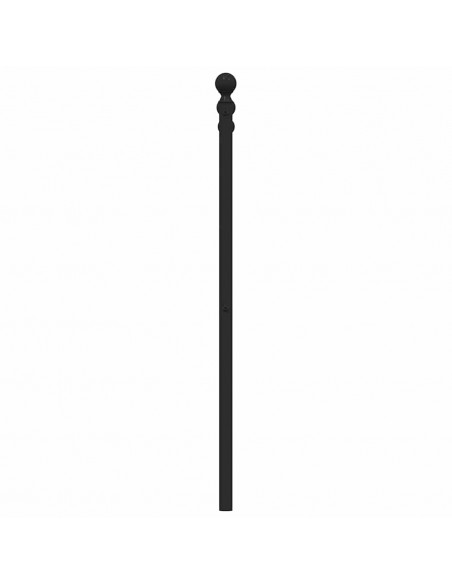 Testiera di Ricambio in Metallo Nero 100 cm