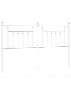 Testiera in Metallo Bianco 160 cm 2