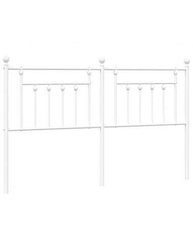Testiera in Metallo Bianco 160 cm