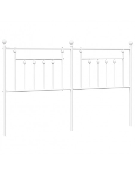 Testiera in Metallo Bianco 160 cm