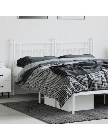 Testiera in Metallo Bianco 160 cm