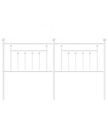 Testiera in Metallo Bianco 160 cm