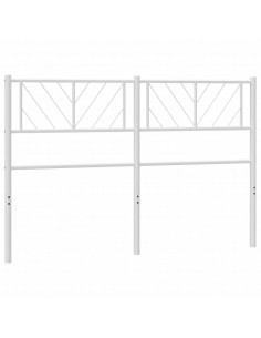 Testiera in Metallo Bianco 135 cm 2