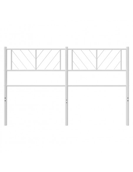 Testiera in Metallo Bianco 135 cm