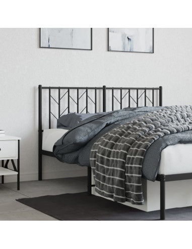 Testiera in Metallo Nero 140 cm