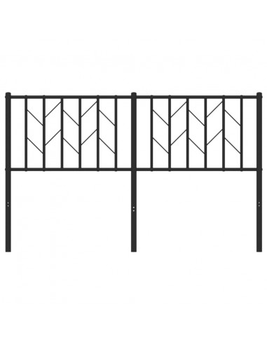 Testiera in Metallo Nero 140 cm