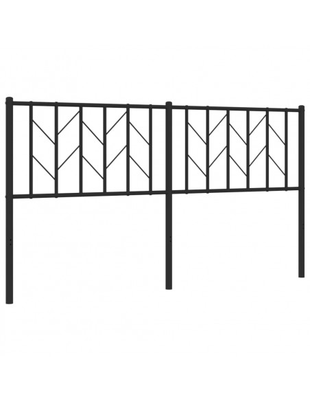 Testiera di Ricambio in Metallo Nero 160 cm