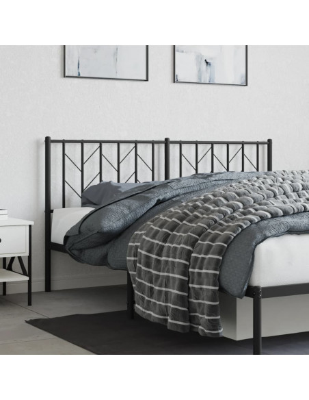 Testiera in Metallo Nero 160 cm