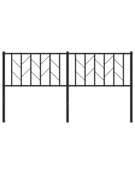 Testiera in Metallo Nero 160 cm