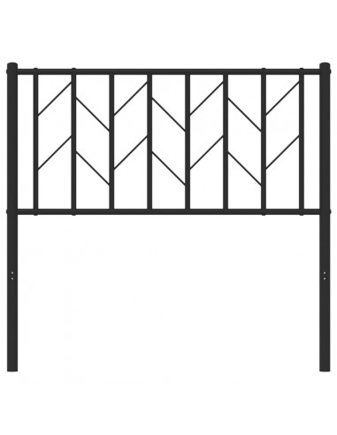 Testiera in Metallo Nero 90 cm