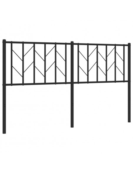 Testiera in Metallo Nero 150 cm