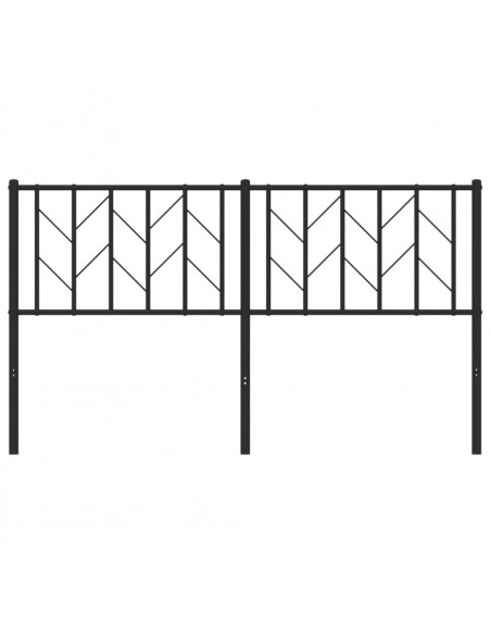 Testiera in Metallo Nero 150 cm