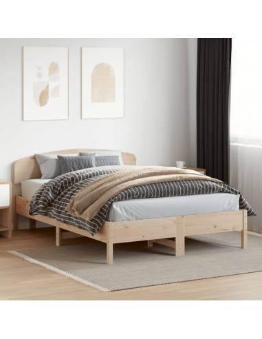 Testiera 140 cm in Legno Massello di Pino