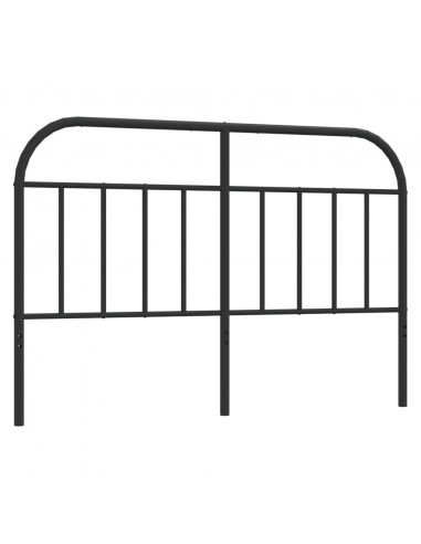 Testiera in Metallo Nero 140 cm