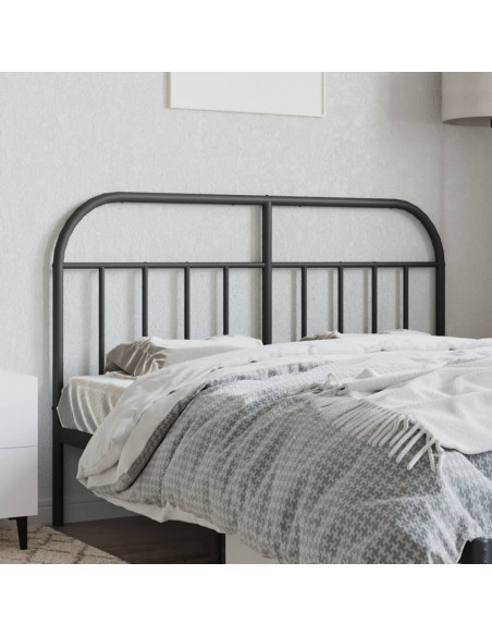 Testiera in Metallo Nero 140 cm