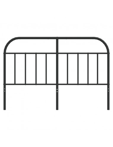 Testiera in Metallo Nero 140 cm