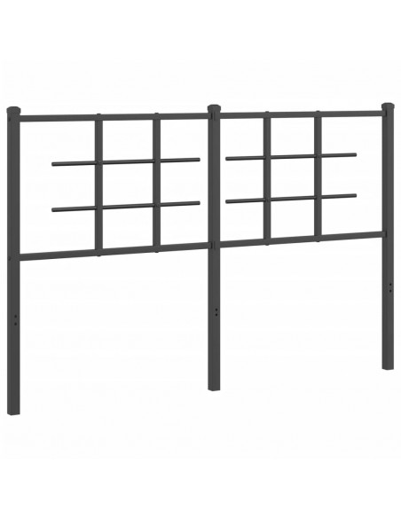 Testiera in Metallo Nero 135 cm