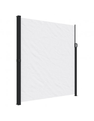 Tenda da Sole Laterale Retrattile Bianco 220x500 cm