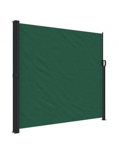 Tenda da Sole Laterale Retrattile Verde Scuro 180x300 cm