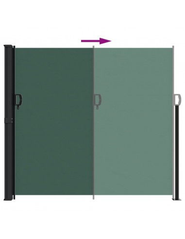 Tenda da Sole Laterale Retrattile Verde Scuro 180x300 cm