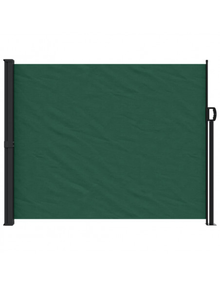Tenda da Sole Laterale Retrattile Verde Scuro 160x500 cm